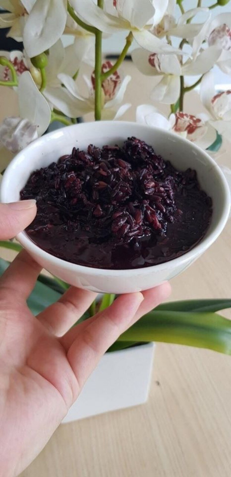 Bát cơm rượu nếp cẩm thơm ngon
