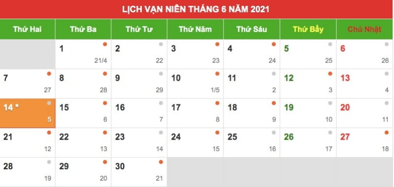 Tết Đoan Ngọ 2021 diễn ra vào ngày 14/6 dương lịch