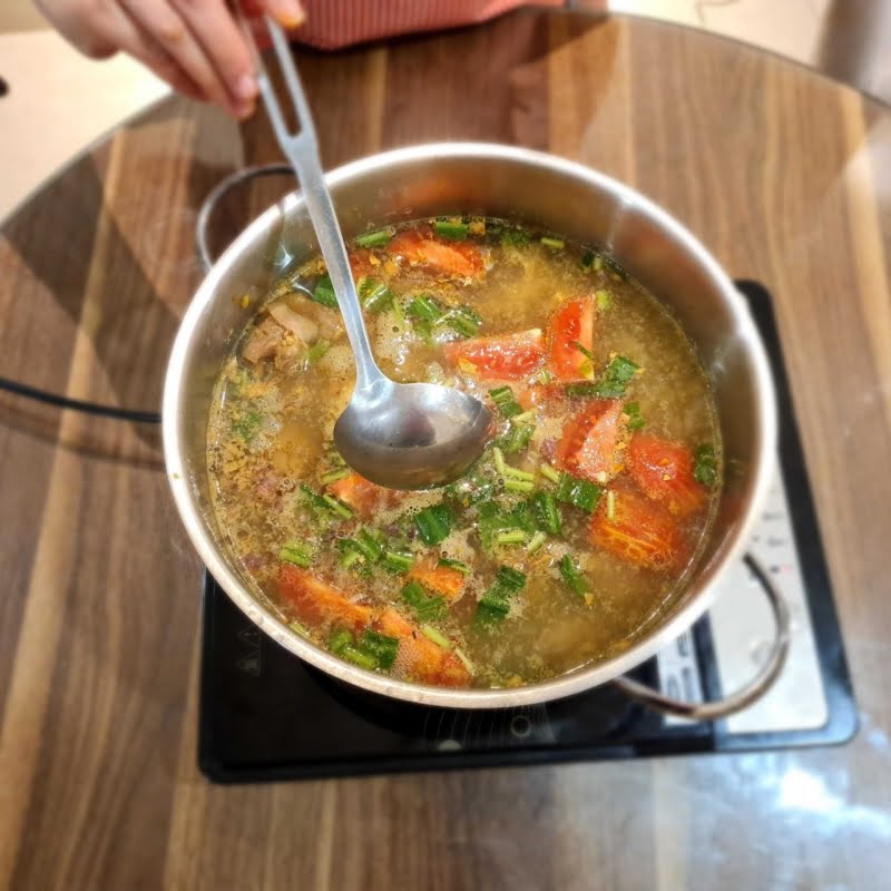 Nồi lẩu gà hoàn thiện