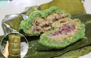 Bánh chưng gù là đặc sản của các tỉnh miền núi phía Bắc