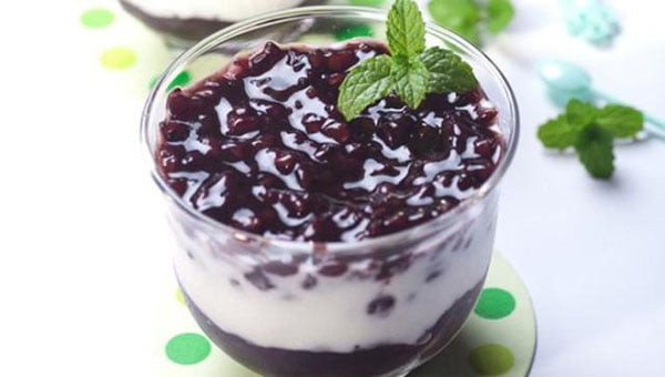 Chè nếp cẩm bắt mắt giải nhiệt
